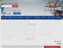 Tablet Screenshot of americanboxing.net